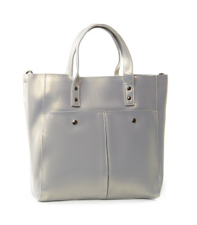 Сумка Женская Классическая кожа PODIUM P107 8713 pearl-grey