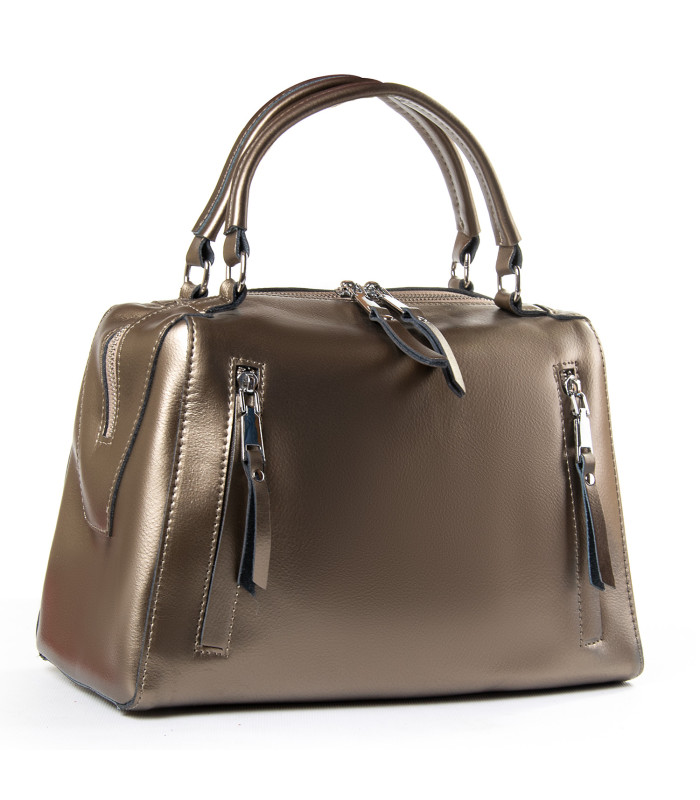 Сумка Женская Классическая кожа PODIUM P39 8763 silver-grey