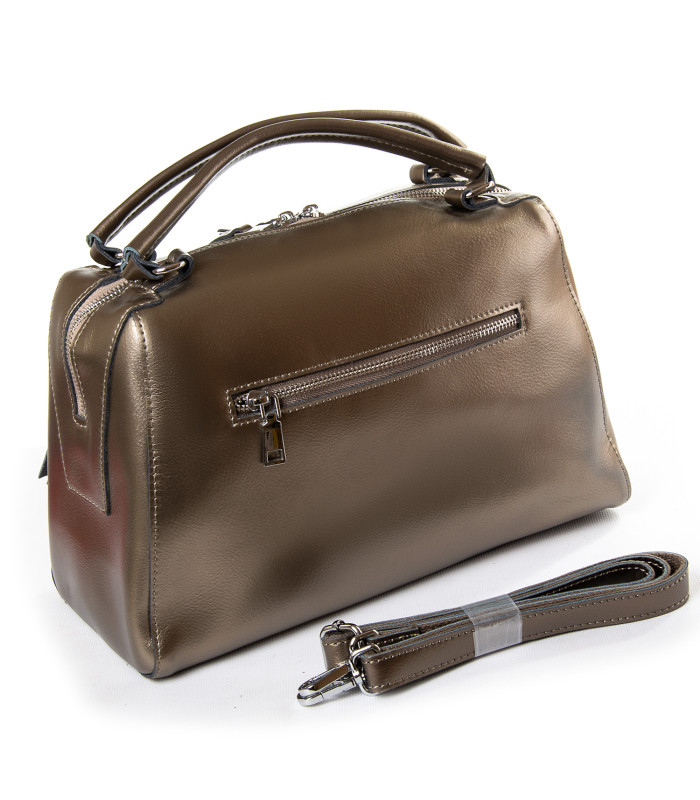 Сумка Женская Классическая кожа PODIUM P39 8763 silver-grey