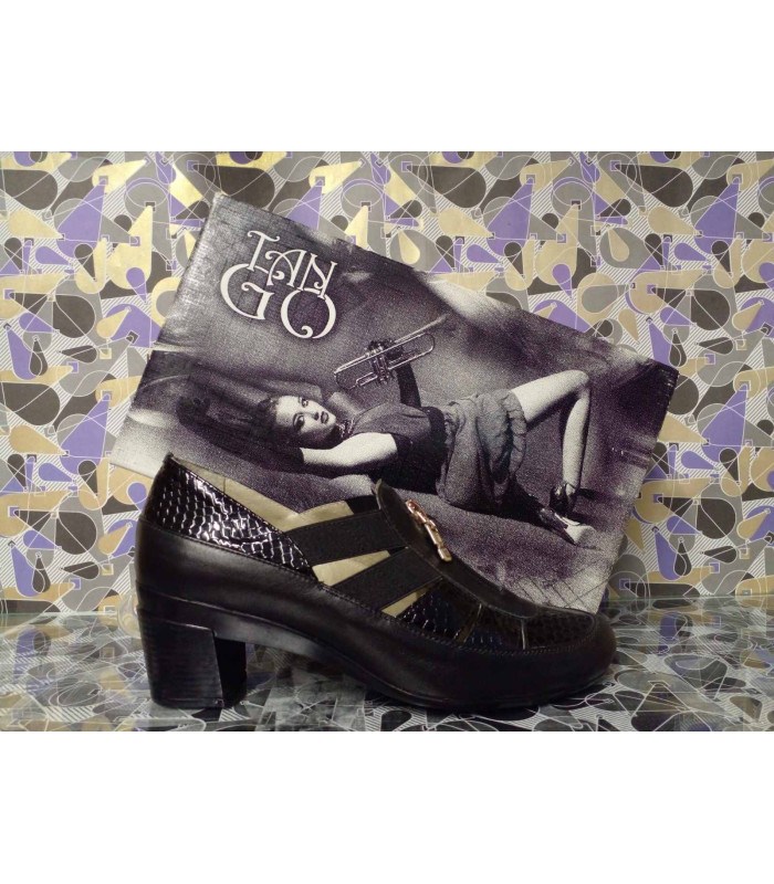 ТУФЛИ молния  * TANGO* мод. 048 Деми - Наряд чёрные