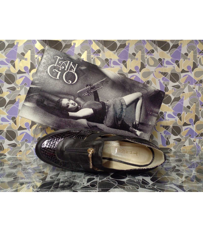 ТУФЛИ молния  * TANGO* мод. 048 Деми - Наряд чёрные