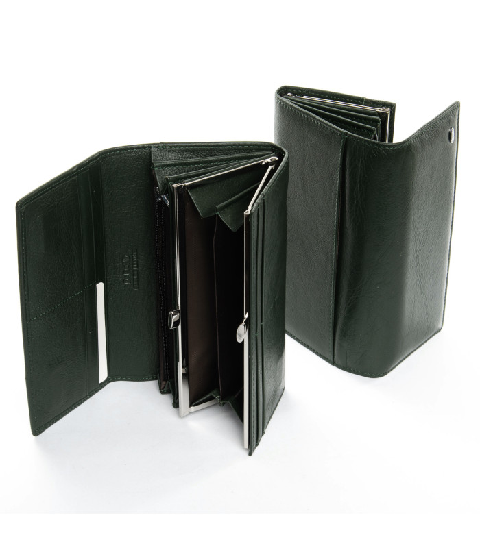 Кошелек Classic Женский кожа DR. BOND W1-V-2 dark-green
