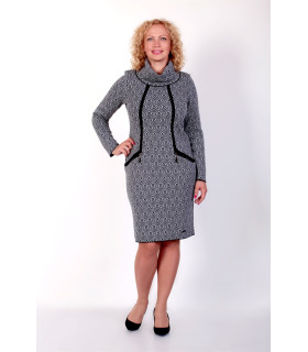 КЛОНДИН платье * Nita * мод. Л-736 Деми п/ш т.серый с серым тоном. ПРОДАНО
