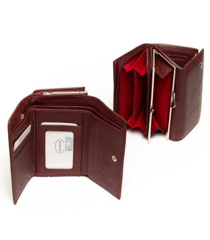 Кошелек Classic Женский кожа DR. BOND WS-10 dark-red