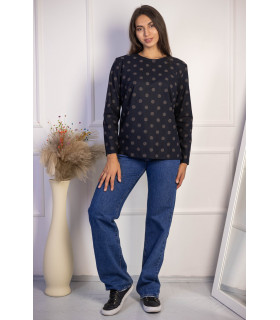 ДЖЕМПЕР трикотаж Бренд *Berd Toni* мод. 16297/2 Деми принт горошки