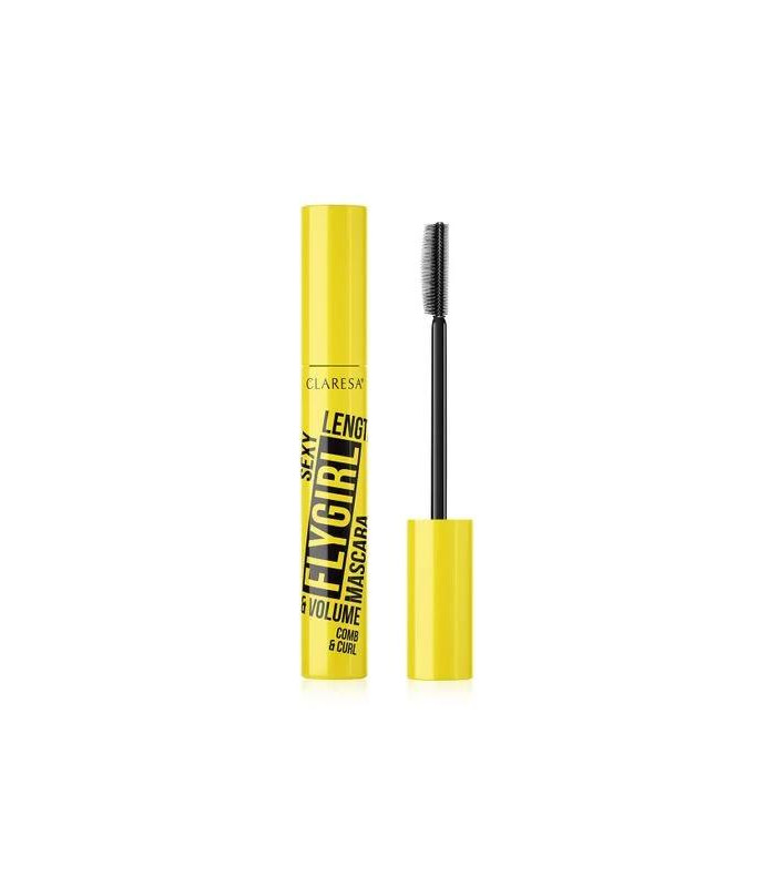 Тушь для ресниц Claresa Sexy FlyGirl Comb & Curl Mascara, Black, 10 г