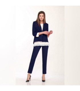 ЛИСС-3 к-т *ЛИССАНА* мод. 2393 Деми Жакет-Блузка-Брюки
